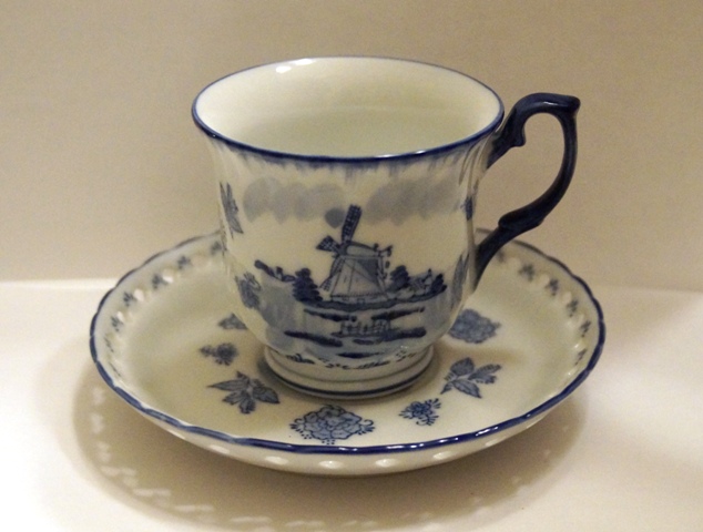 Cup and Saucer- Windmill Decor